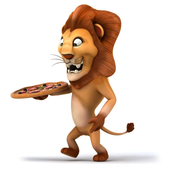 Fun cartoon lion — Stock Photo, Image