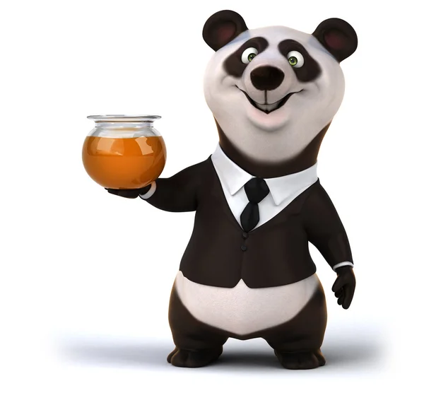 Grappige tekenfilm panda — Stockfoto