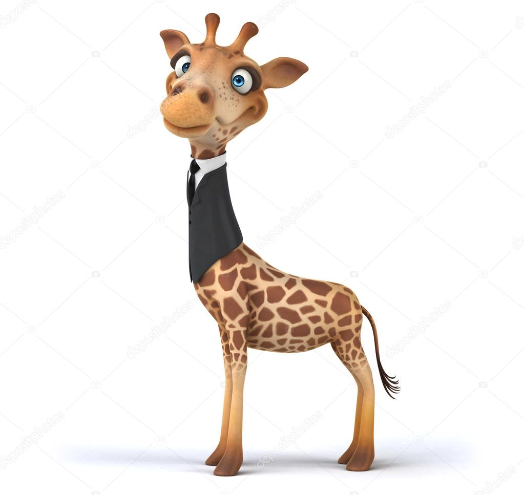 Fun business giraffe