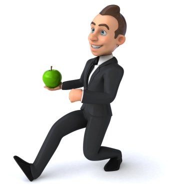 Eğlenceli karikatür işadamı