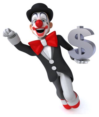 Doları palyaçoyla eğlenceli çizgi film