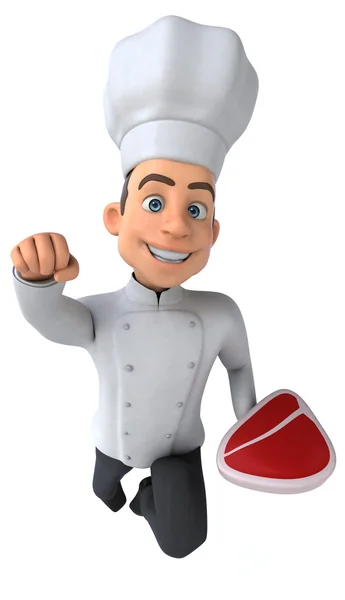 Leuke cartoon chef-kok — Stockfoto