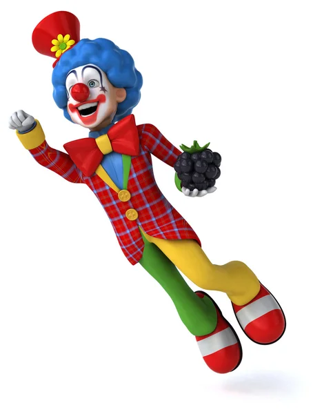 Divertente clown cartone animato — Foto Stock