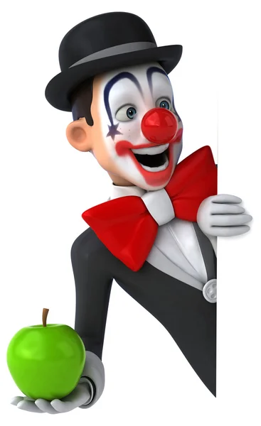 Leuke cartoon clown — Stockfoto