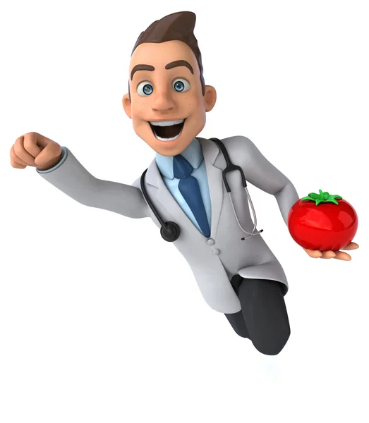 Fun cartoon doctor — Stock Photo, Image