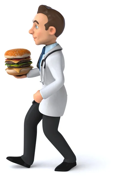 Fun cartoon doctor — Stock Photo, Image