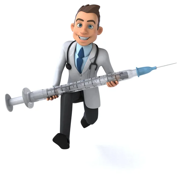 Fun cartoon doctor — Stock Photo, Image