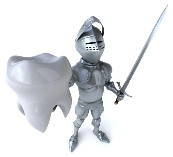 Fun cartoon knight — Stock Photo, Image