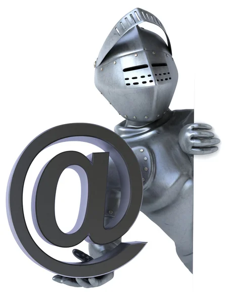 Fun cartoon knight — Stock Photo, Image