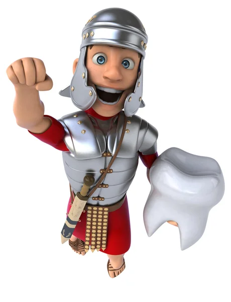 Fun мультфільму римського солдата — стокове фото