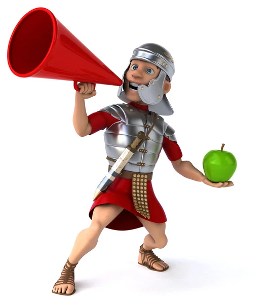 Zabawne kreskówki rzymski żołnierz — Zdjęcie stockowe