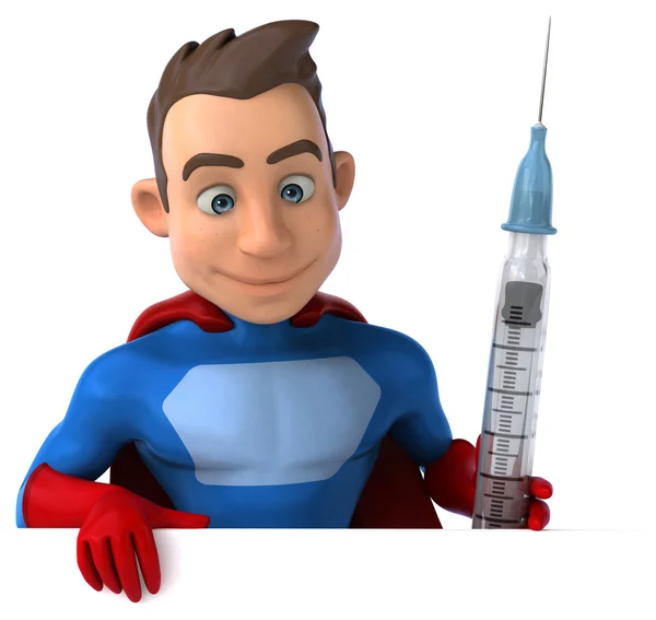 Fun cartoon superhero — Stock Photo, Image