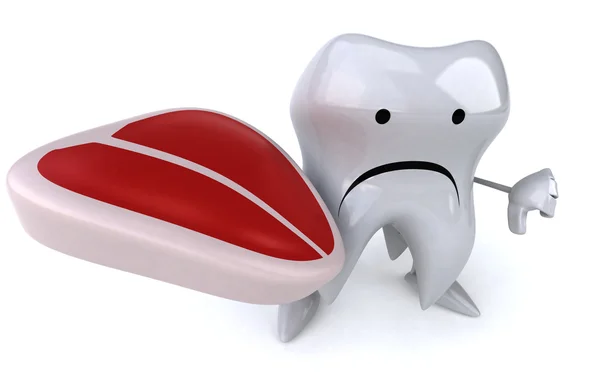 Fun cartoon tooth — Stock Photo, Image