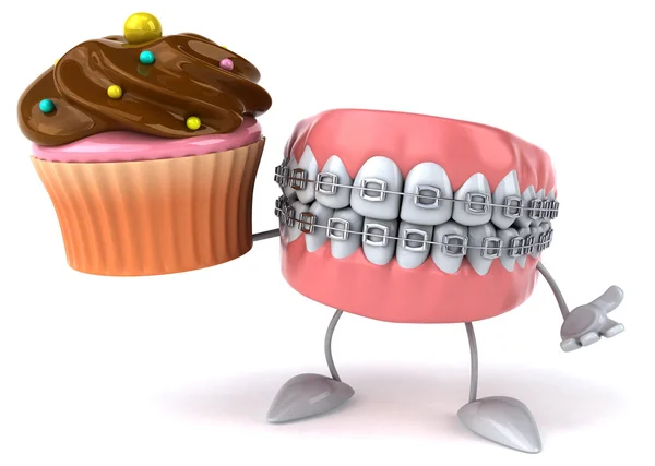 Fun cartoon teeth — Stock Photo, Image