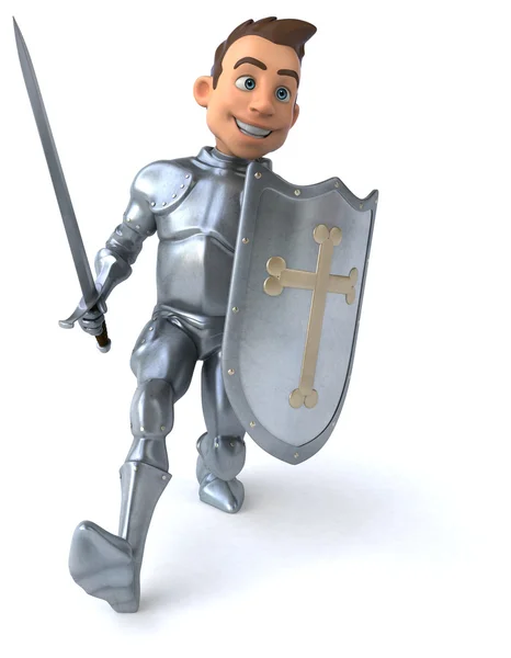 Fun cartoon Knight — Stock Photo, Image