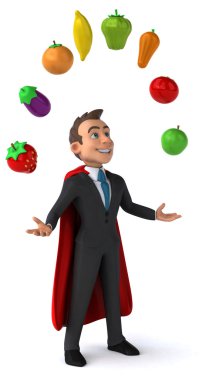 Eğlenceli genç iş adamı