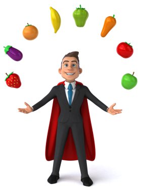 Eğlenceli genç iş adamı