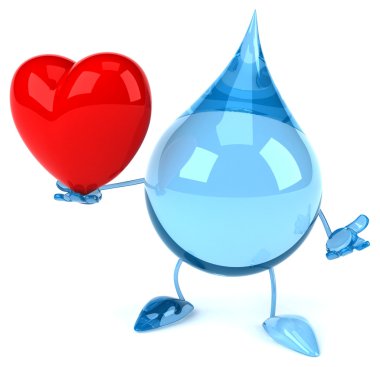 çizgi film su damlası