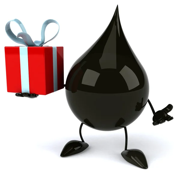 Cartoon Oil drop — Stock Photo, Image