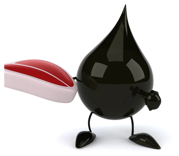 Cartoon Oil drop — Stock Photo, Image