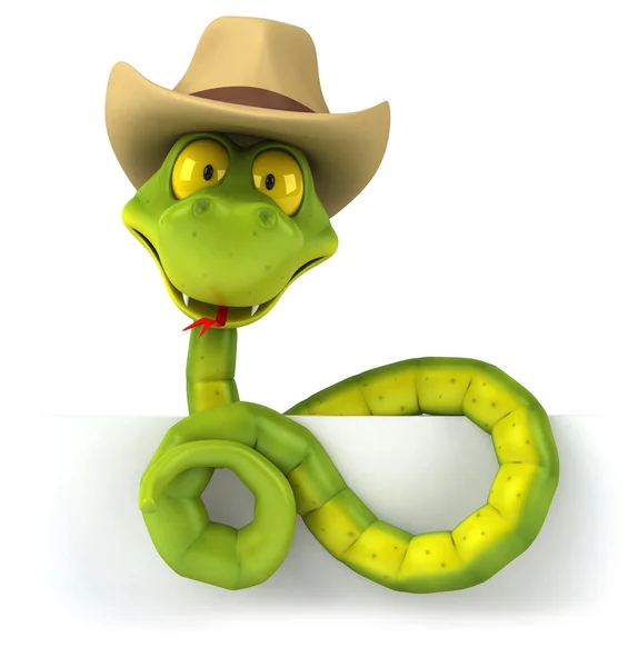 Fun cartoon snake — Stock Photo, Image