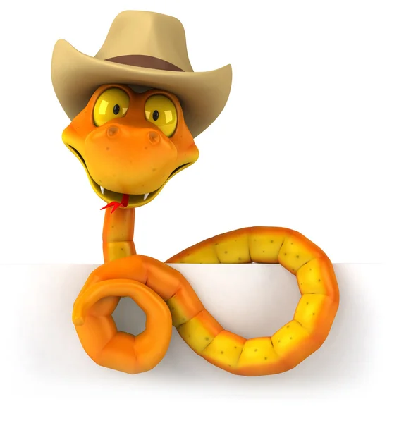 Fun cartoon snake — Stock Photo, Image