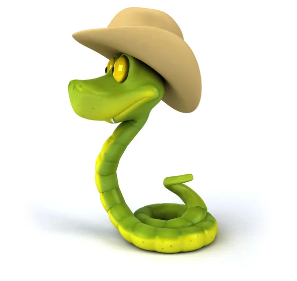 Fun cartoon snake — Stock Photo, Image