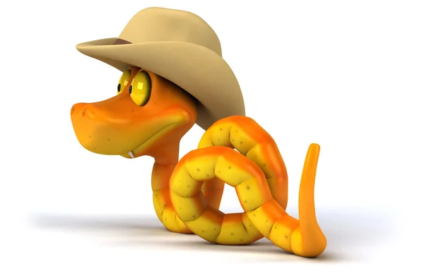 Fun cartoon snake — Stock Photo, Image