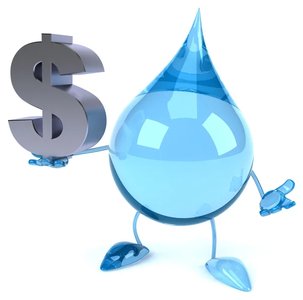 Cartoon Water drop — Stock Photo, Image