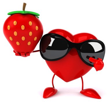 Eğlenceli çizgi film kalp