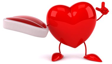 Eğlenceli çizgi film kalp