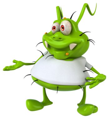 Mikrop beyaz t gömlek