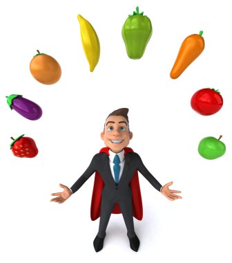 Eğlenceli karikatür işadamı