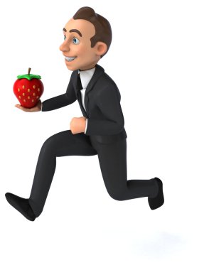 Eğlenceli karikatür işadamı