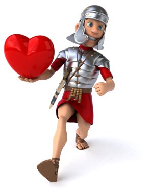 Eğlenceli Romalı asker