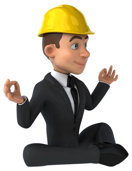 Fun cartoon architect — Stock Photo, Image