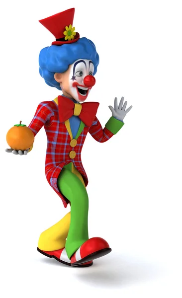 Roliga tecknade clown — Stockfoto
