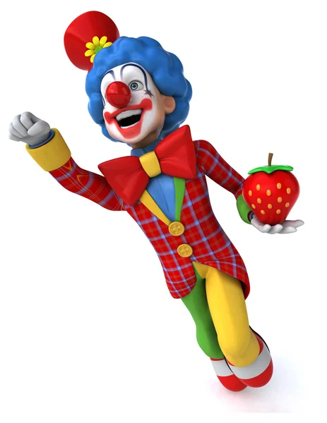 Divertente clown cartone animato — Foto Stock