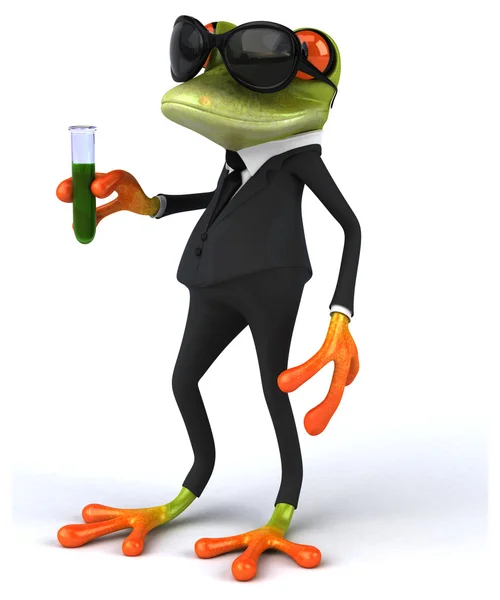 Funny cartoon frog — Stock Photo, Image