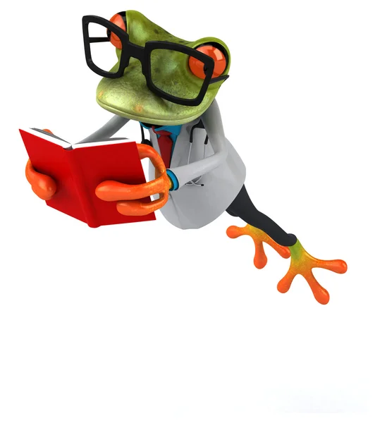 Fun doctor frog — 图库照片