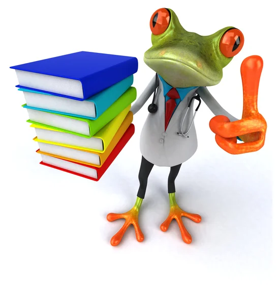 Fun doctor frog — Stock Photo, Image