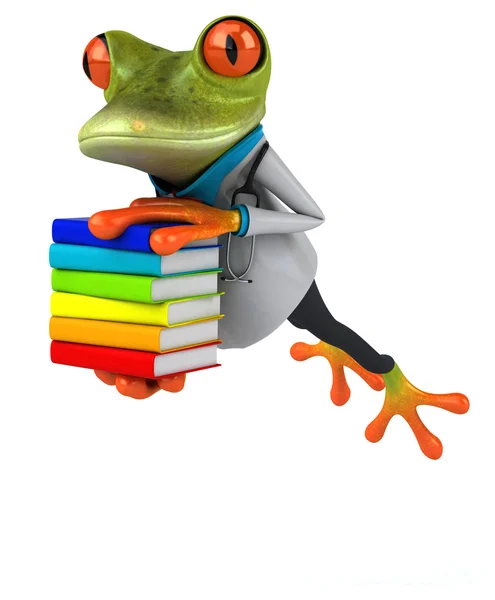 Fun doctor frog — Stock fotografie