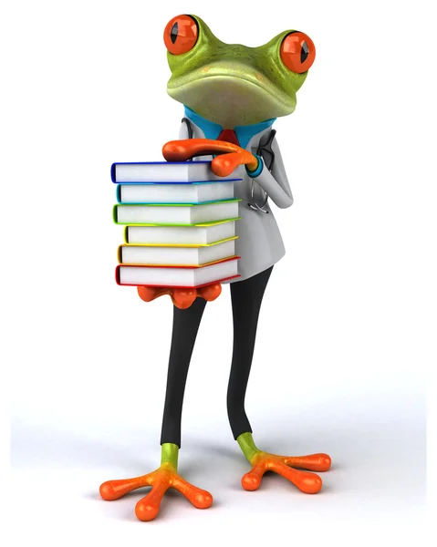 Fun doctor frog — Stock Photo, Image