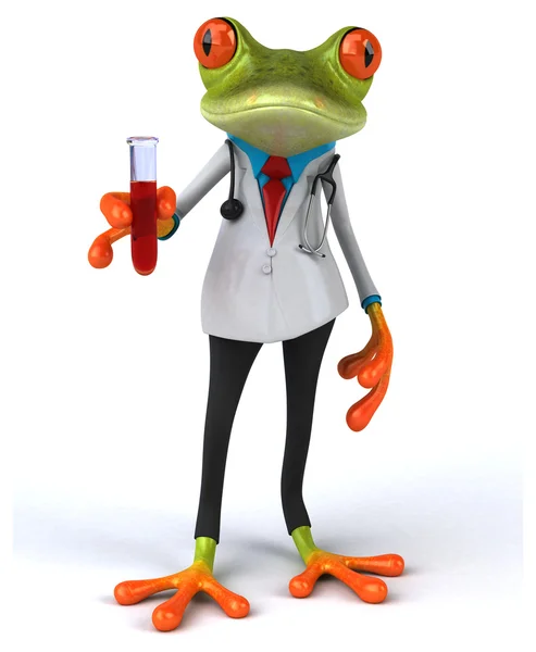 Spaßdoktor Frosch — Stockfoto