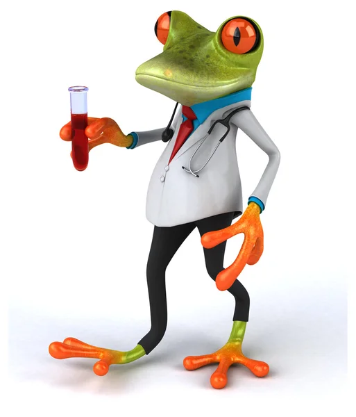 Fun doctor frog — Stok fotoğraf