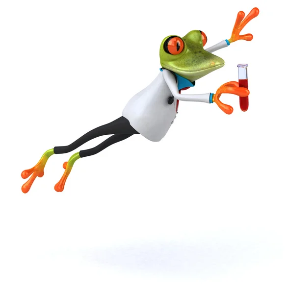 Fun doctor frog — Stock fotografie