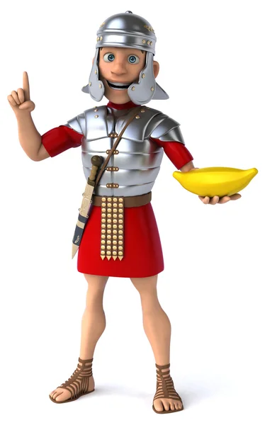 Divertente soldato romano — Foto Stock