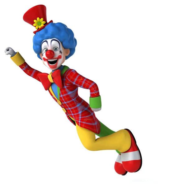 Fun cartoon clown — Stock Photo, Image