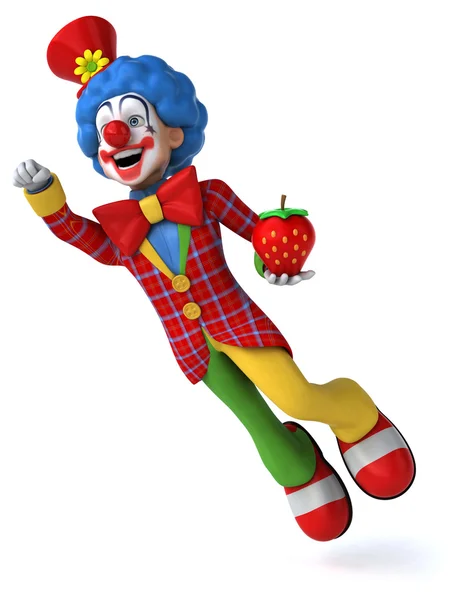 Divertente clown cartone animato — Foto Stock