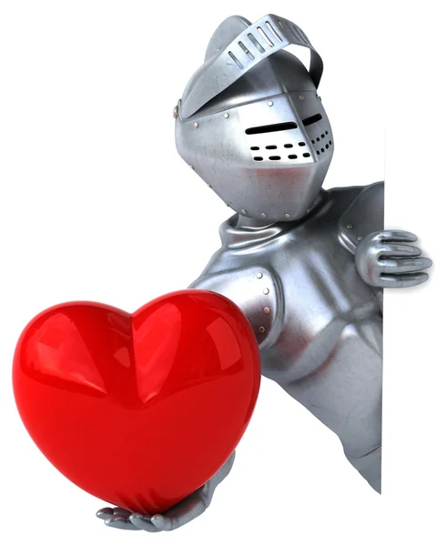 Fun cartoon knight — Stock Photo, Image